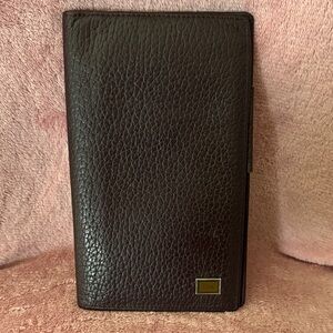 Brown Textured Leather Wallet